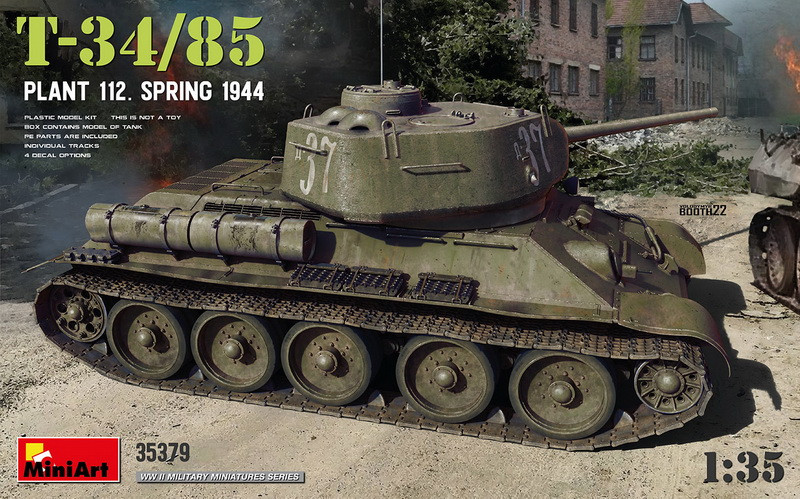 1/35 Mini-art 35379 радянський танк Т-34/85 заводу 112 весна 1945