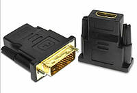 Переходник, адаптер DVI-D 24+1(M) to HDMI(F)