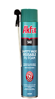 Піна з багаторазовим клапаном всесезонна AKFIX 940 750 мл / 850 гр