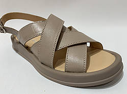 Остання пара! 39 Жіночі босоніжки натуральна шкіра Харків бежеві