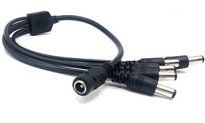 Розгалужувач живлення гніздо 5,5/2,1 на 5 штекерів 5,5/2,1