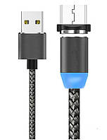 Магнитная зарядка USB-micro USB 1м с магнитной головкой