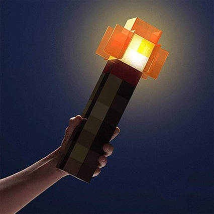 Світильник "Факел із червоного каменю" Minecraft Redstone Torch 31 см Minecraft Mojang