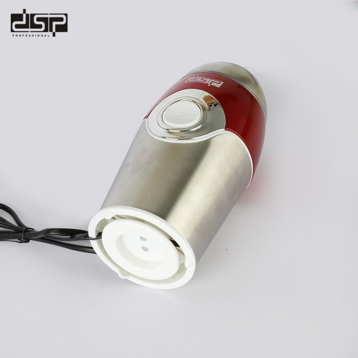 Кофемолка электрическая DSP KA-3001 Измельчитель роторный в металлическом корпусе на 50г 200 Вт Красная - фото 5 - id-p1883039029
