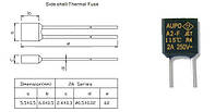 Термопредохранитель Y38-2A125 2A [125C] A3-F