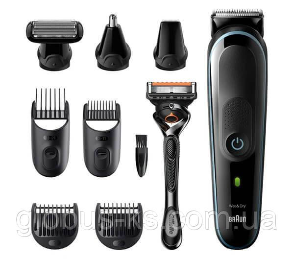 Триммер Braun «9 в 1» + бритва Gillette ProGlide + 7 насадок. Набор для стрижки и бритья. MGK5380 - фото 1 - id-p1307069996