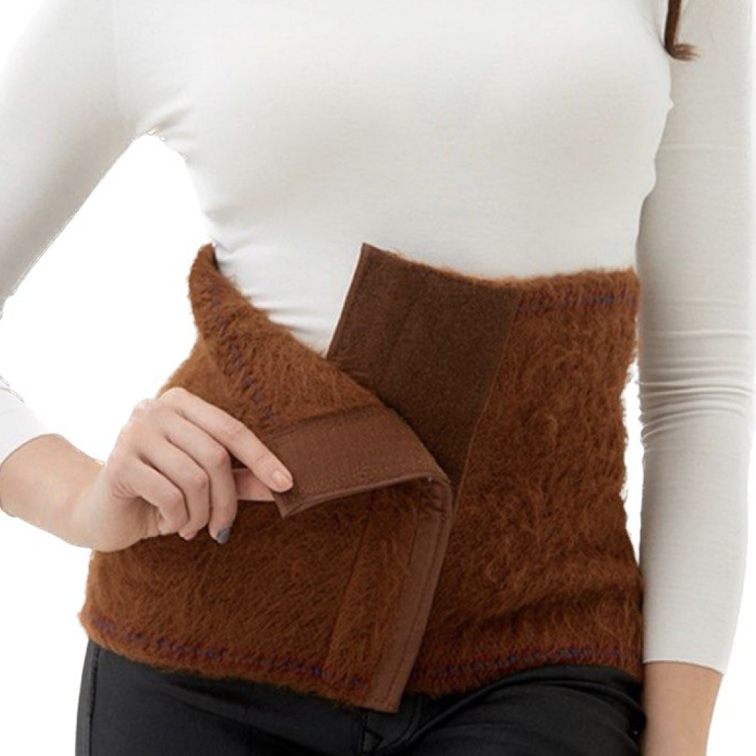 Согревающий пояс НА ЛИПУЧКЕ из верблюжьей шерсти Morteks, Эластичные ...