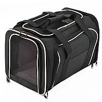 Раскладная сумка для переноски домашних питомцев RIAS CosmoPet CP-05 76x46x28 см Black/White (3_03280)