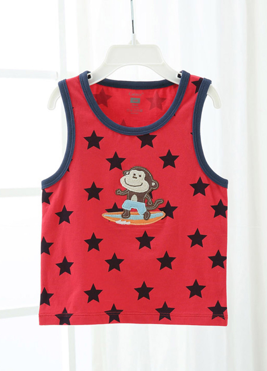 Майка на дитину 74 см з принтом мавпочка