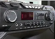 Велика колонка переносна валіза на колесах ZXX-1011 800Вт акустична аудіосистема з мікрофонами караоке, фото 6