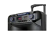 Велика колонка переносна валіза на колесах ZXX-1011 800Вт акустична аудіосистема з мікрофонами караоке, фото 4