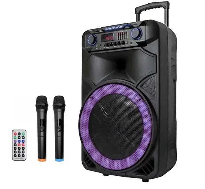 Большая колонка переносная чемодан на колесах ZXX-1011 800Вт