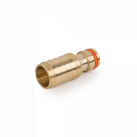 Ніпель латунний для з'єднання шлага 5/8",
штуцер під шланг, BRASS, BR-2058, фото 1