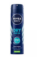 Дезодорант антиперспірант спрей Nivea Men Dry Fresh 72h 200 мл