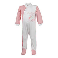 Комбінезон дитячий для дівчинки GABBI Красива як мама Кораловий на зріст 74 (10897)