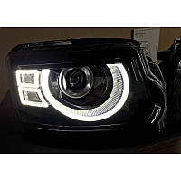 Передня альтернативна оптика (Full Led) black для Land Rover Discovery 4 2009-2016