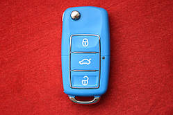 Ключ Volkswagen t4, t5, caddy викидний корпус блакитний вологонепроникний