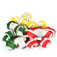 Кістка вузлова для собак смаколик дентал MACED Ягня 11 см, фото 3