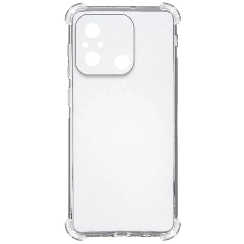 TPU чохол GETMAN Ease logo посилені кути для Xiaomi Redmi 12C, Безбарвний (прозорий)