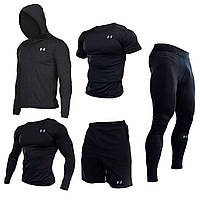 Компрессионная одежда Under Armour 5в1New2024 /комплект для фитнеса и единоборств ММА/Комплект для тренировок