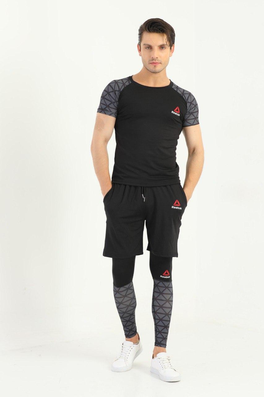 Компрессионная одежда reebok\комплект для фитнеса и единоборств ММА\Комплект для тренировок 5в1 - фото 4 - id-p1883079240