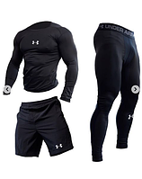 Компрессионная спортивная одежда Under Armour 3в1 стиль 2023\одежда для занятия спортом\ размер М-ХХЛ L