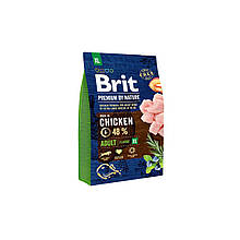 Корм сухий для дорослих собак гігантських порід (45-90 кг) Brit Premium Dog Adult XL 3 кг (курка)