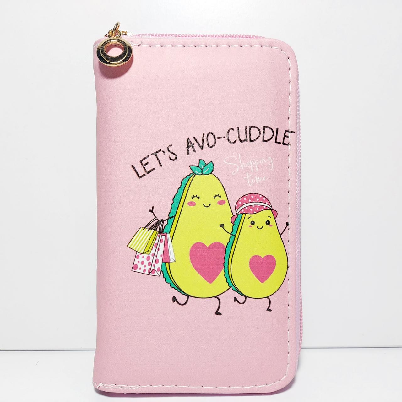Гаманець дитячий для дівчинки підлітка авокадо рожевий, фото 1
