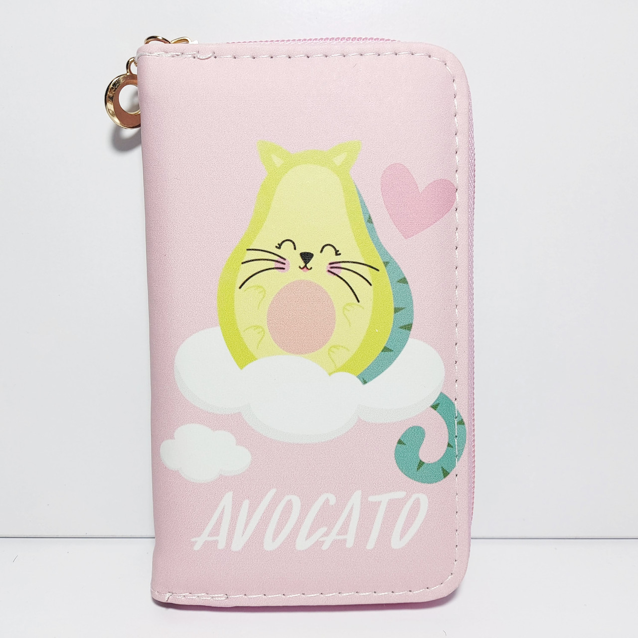 Гаманець дитячий для дівчинки підлітка авокадо рожевий, фото 1