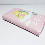 Гаманець дитячий для дівчинки підлітка авокадо рожевий, фото 3