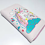Гаманець дитячий для дівчинки підлітка рожевий єдиноріг, фото 2