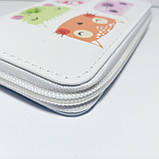 Гаманець дитячий для дівчинки підлітка білий кошенята, фото 3