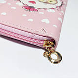 Гаманець дитячий для дівчинки підлітка сови шкірозамінник, фото 4