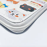 Гаманець дитячий для дівчинки підлітка кошенята шкірозамінник, фото 3