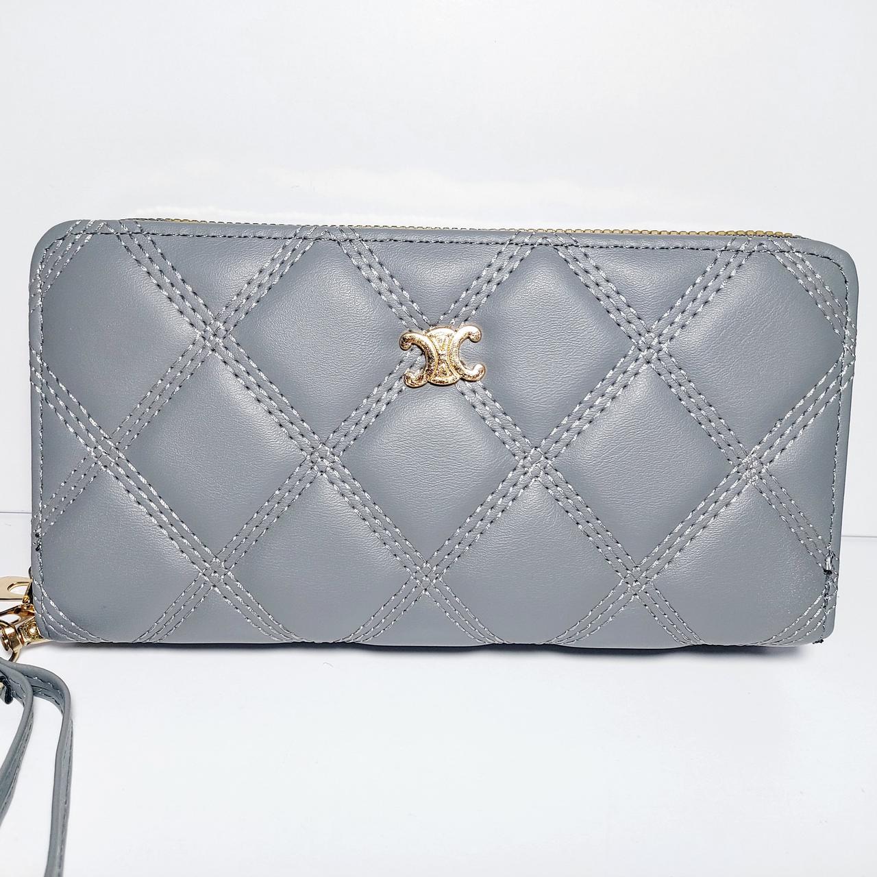 Гаманець жіночий на дві блискавки 3226 шкірозамінник, фото 1