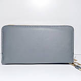 Гаманець жіночий на дві блискавки 3226 шкірозамінник, фото 2