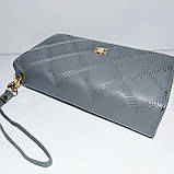 Гаманець жіночий на дві блискавки 3226 шкірозамінник, фото 3