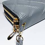 Гаманець жіночий на дві блискавки 3226 шкірозамінник, фото 5