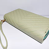 Гаманець жіночий на дві блискавки К36 шкірозамінник, фото 3