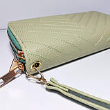 Гаманець жіночий на дві блискавки К36 шкірозамінник, фото 5