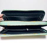 Гаманець жіночий на дві блискавки К36 шкірозамінник, фото 6