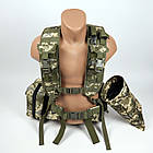 РПС Комплект 9 підсумків Ремінно-плечова система з 9 підсумками Піксель, фото 4