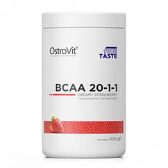 Амінокислоти Ostrovit BCAA 20:1:1 400 g (Creamy strawberry)