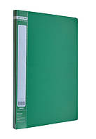 Папка-скоросшиватель Buromax А4 зеленый Jobmax с пружиной, бок. карм. (BM.3406-04)