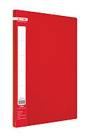 Папка-скоросшиватель Buromax А4 красный Jobmax с пружиной, бок. карм. (BM.3406-05)