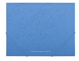 Папка на гумках Buromaxt А4 BAROCCO блакитний BM.3914-14