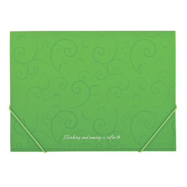 Папка А5 на гумках BAROCCO салатовий