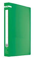 Папка пласт с 2-мя кольцами А4 25мм Jobmax зеленый