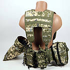 РПС Комплект 9 підсумків Ремінно-плечова система з 9 підсумками Піксель, фото 3