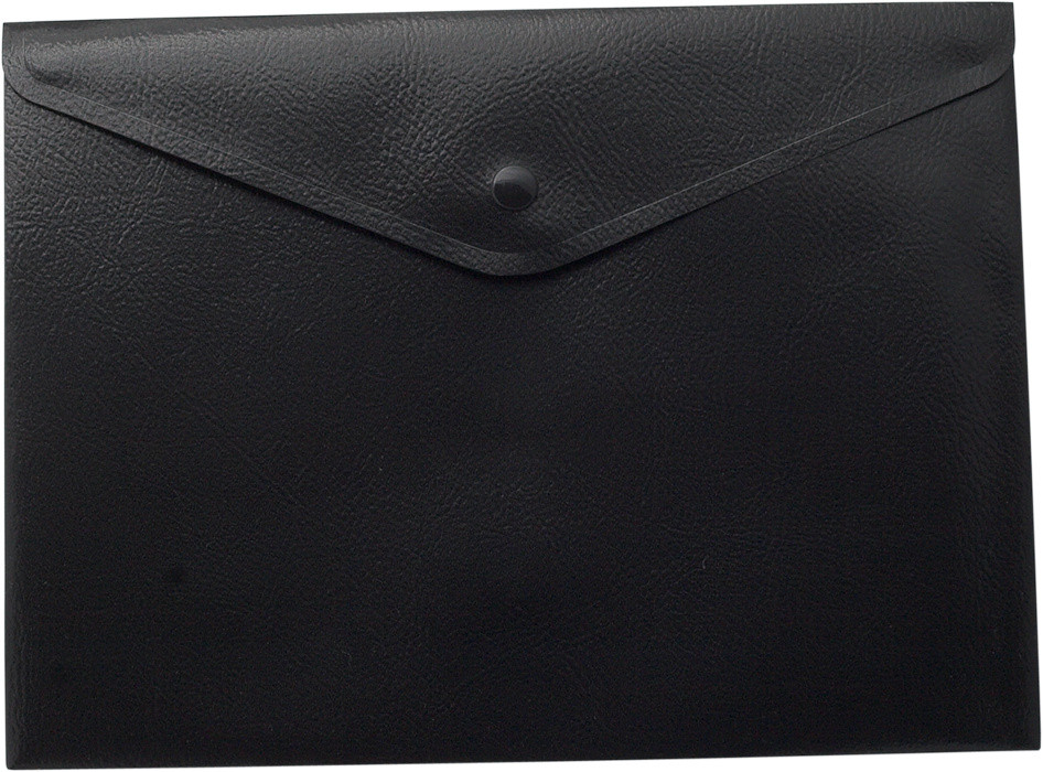 Папка-конверт А5 на кнопці чорна